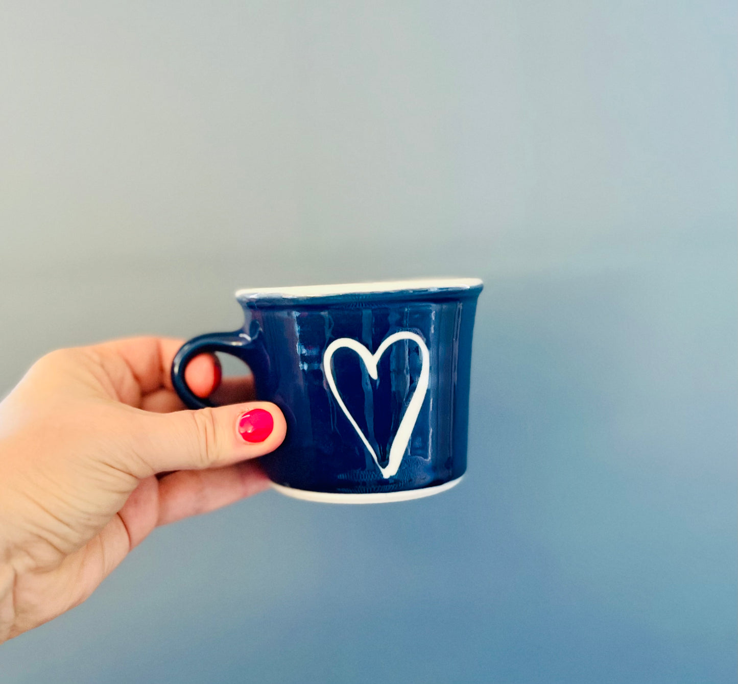Handmade Porcelain Heart Tea cup
