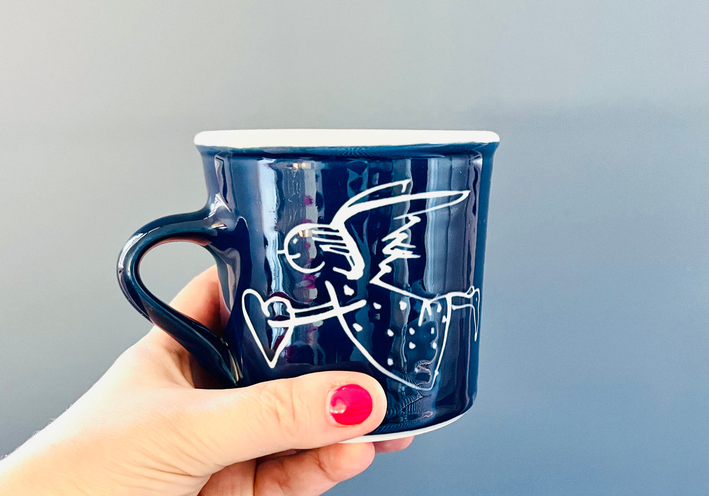 Handmade Porcelain Angel Tea Mug