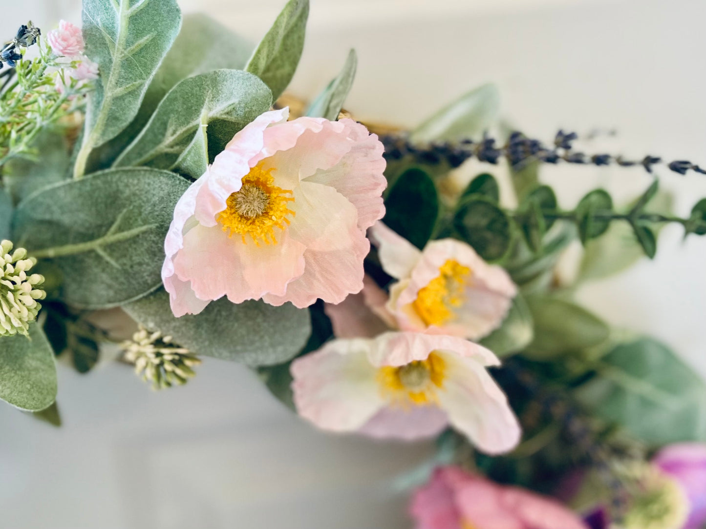 Large Spring Poppy Wreath