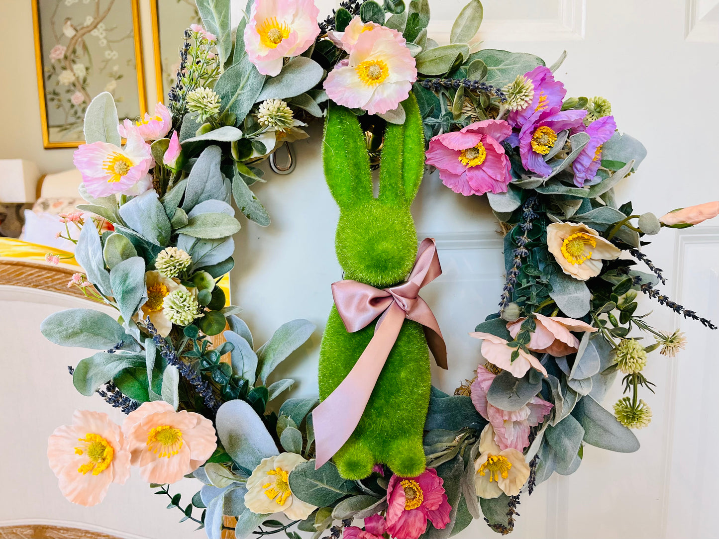 Large Spring Bunny Wreath