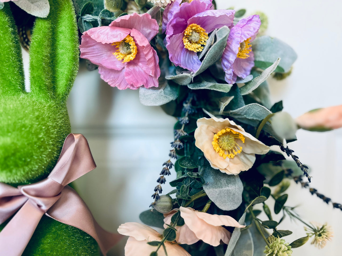 Large Spring Bunny Wreath