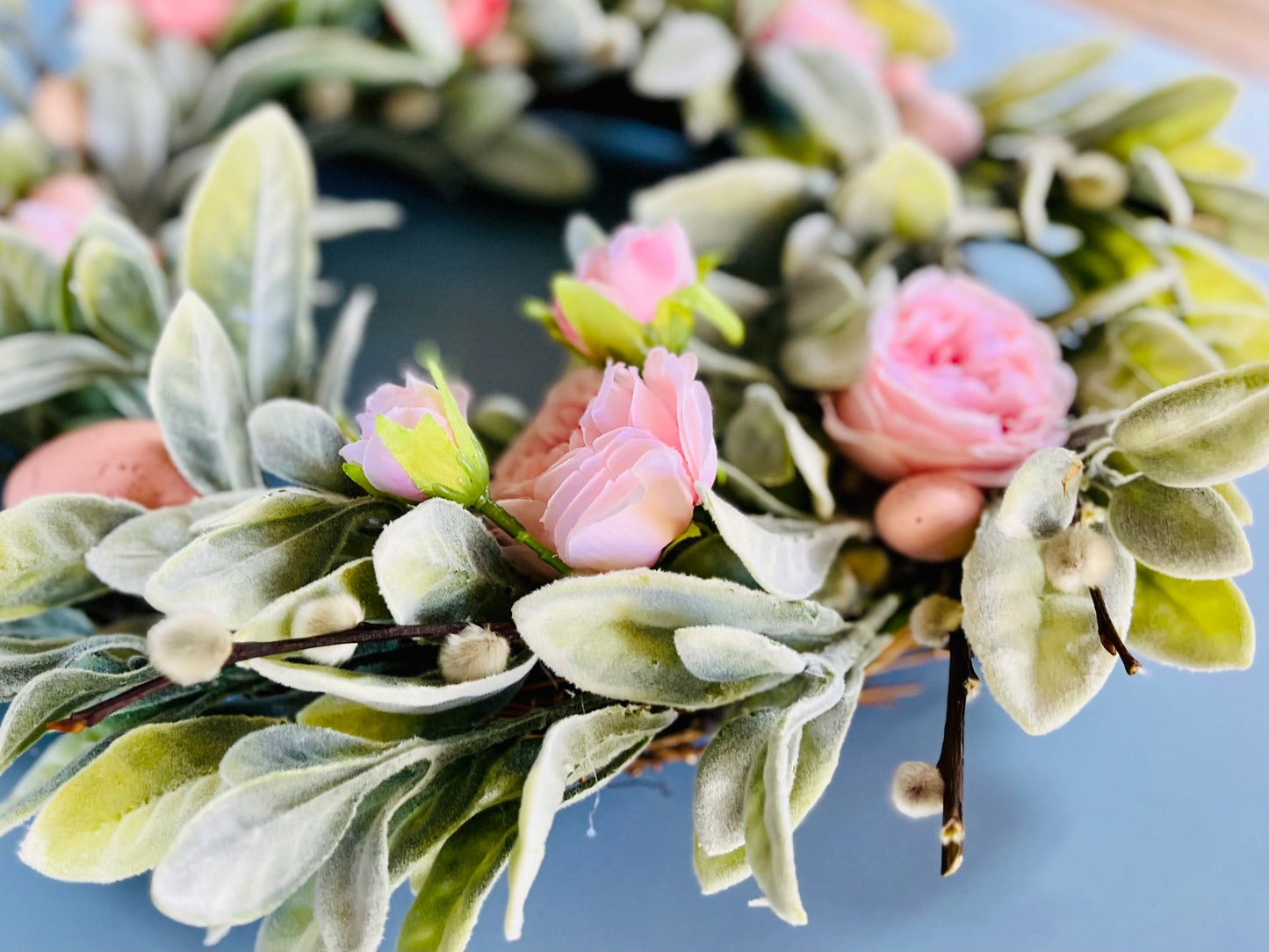 Easter Pink Elegant Artificial Wreath