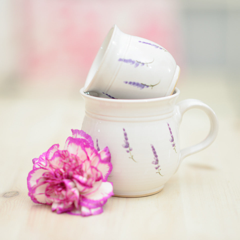 Handmade Lavender Tea Cup