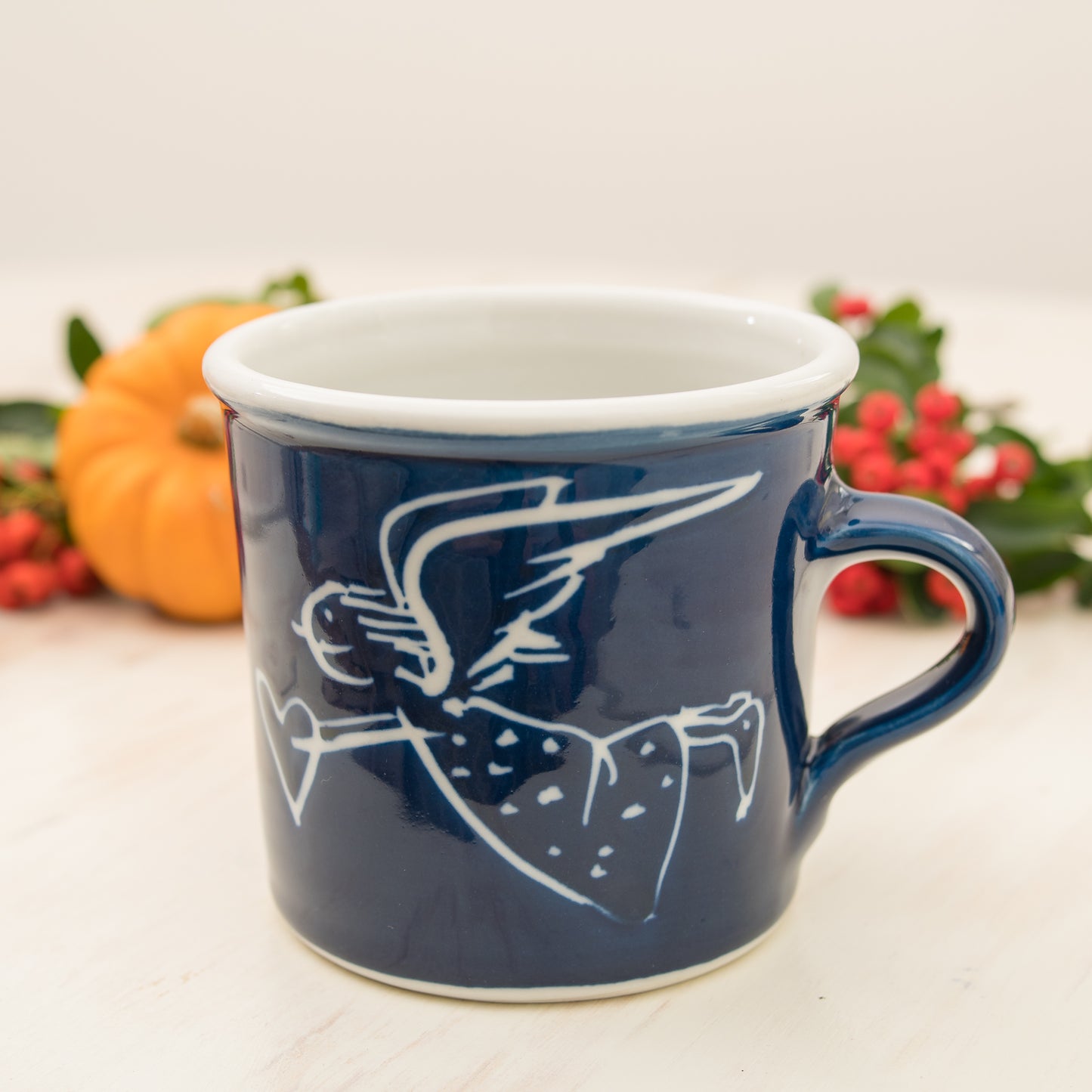 Handmade Porcelain Angel Tea Mug