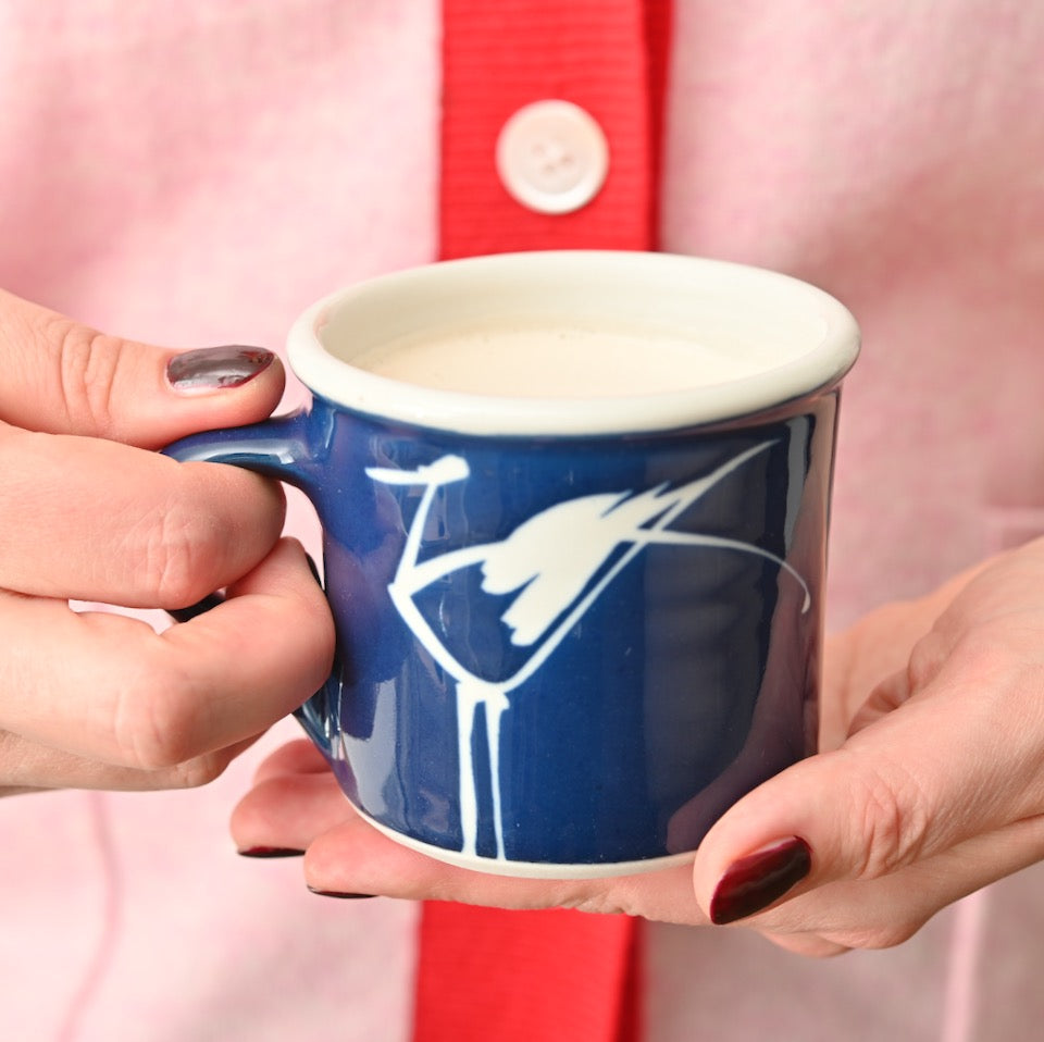 Handmade Porcelain Bird Mug