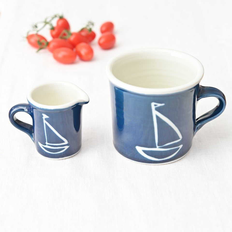 Handmade Porcelain Boat Tea Mug