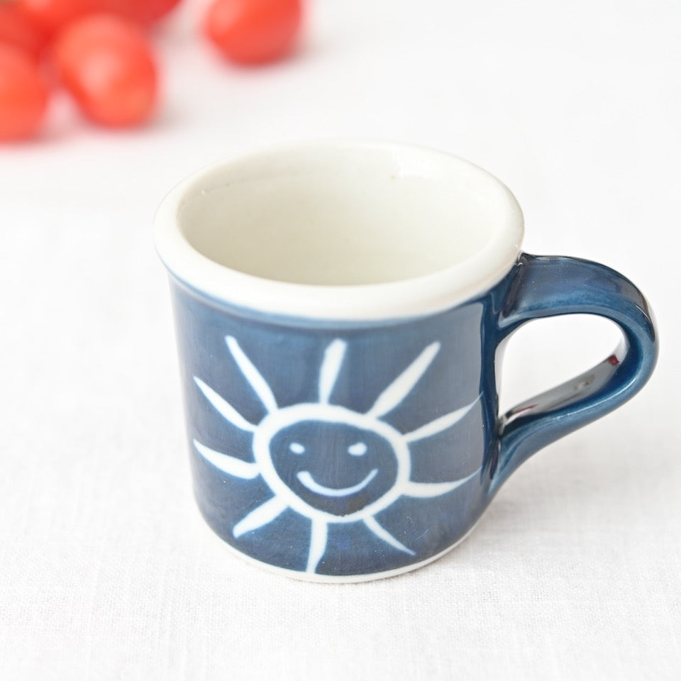 Handmade Porcelain Sun Espresso Cup