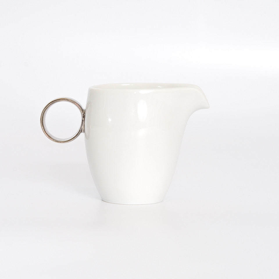 Milk jug - silver handle