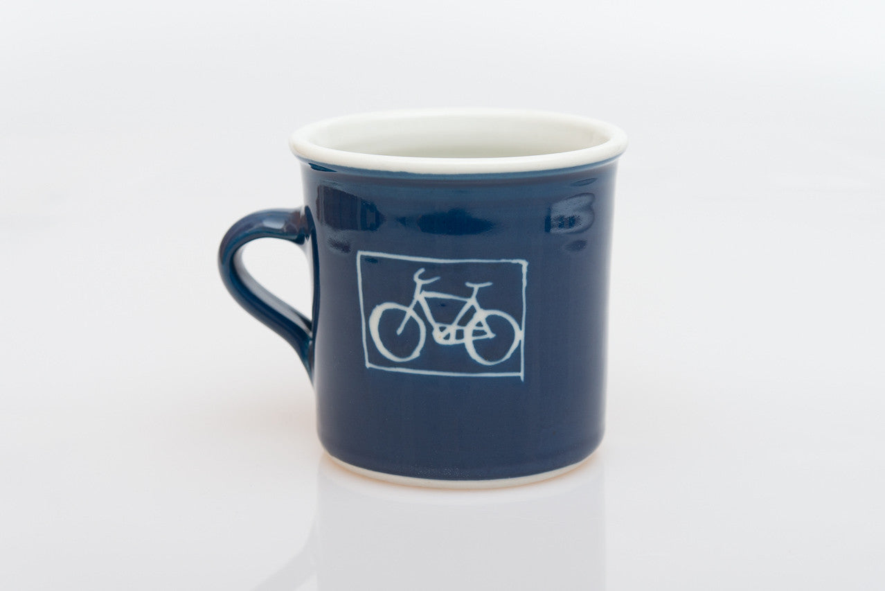 Handmade Porcelain Bicycle Tea Mug