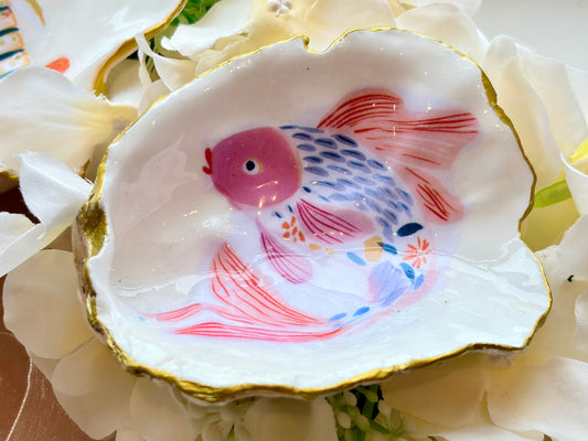 Koi Fish Shell Trinket Dish