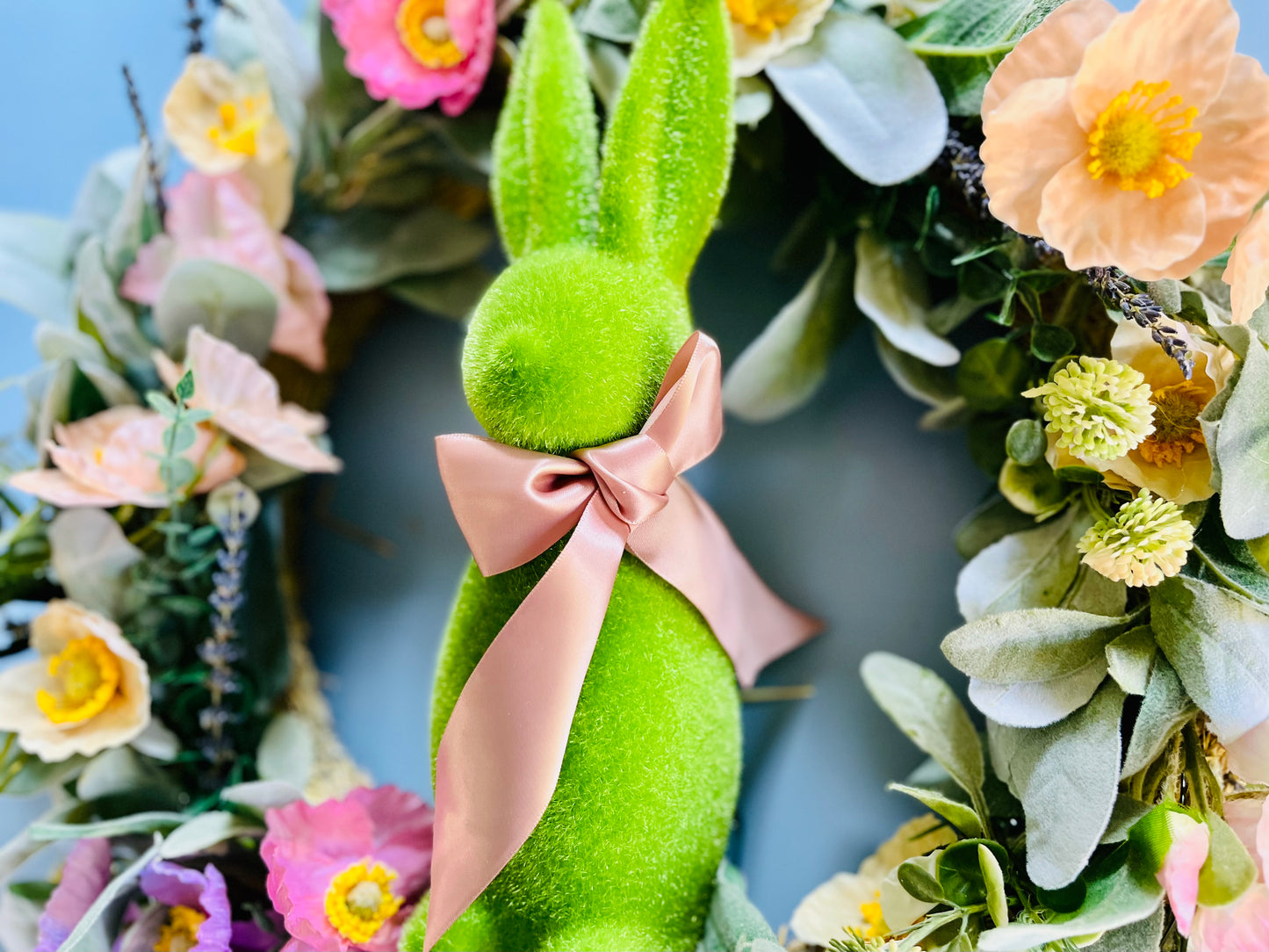 Large Spring Bunny Wreath
