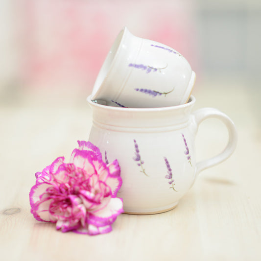 Handmade Lavender Tea Cup