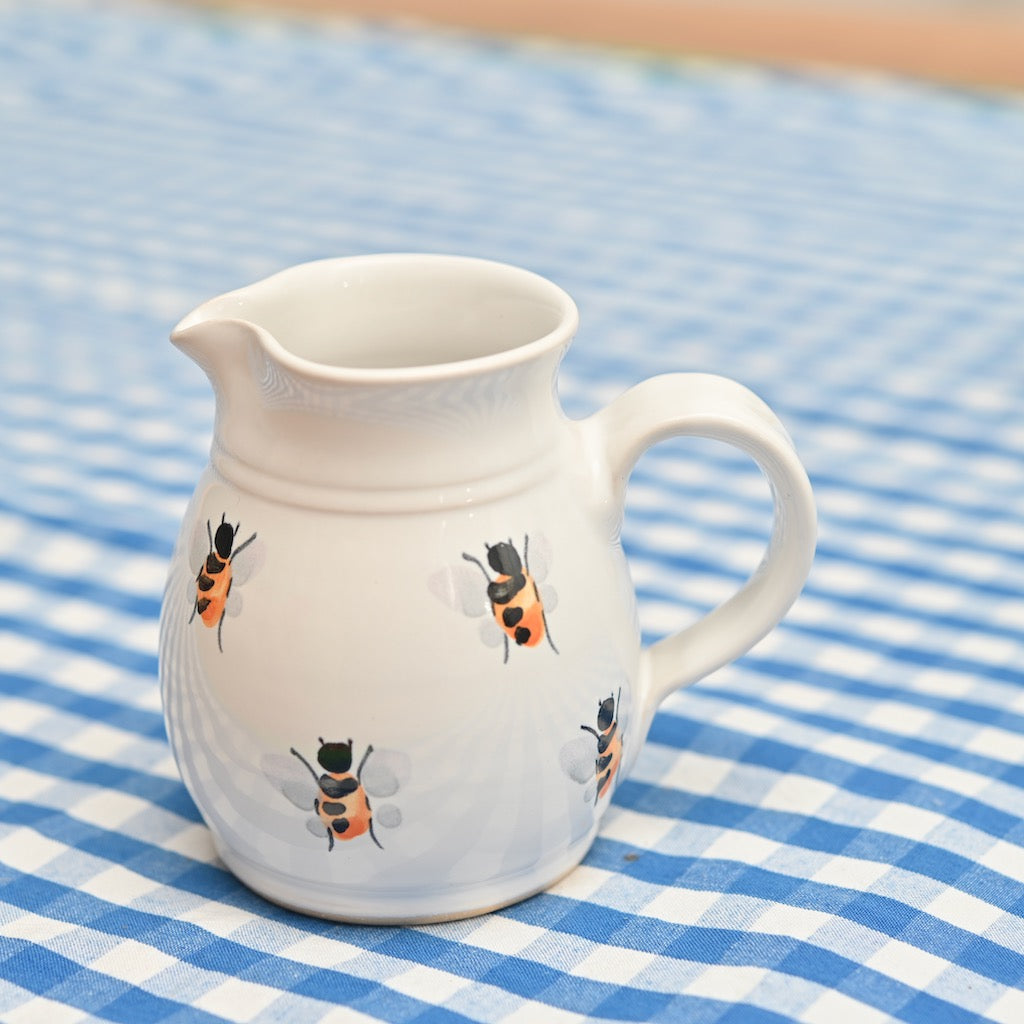 Handmade Ceramic Bee Milk Jug