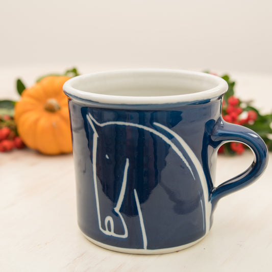 Handmade Porcelain Horse Tea Mug