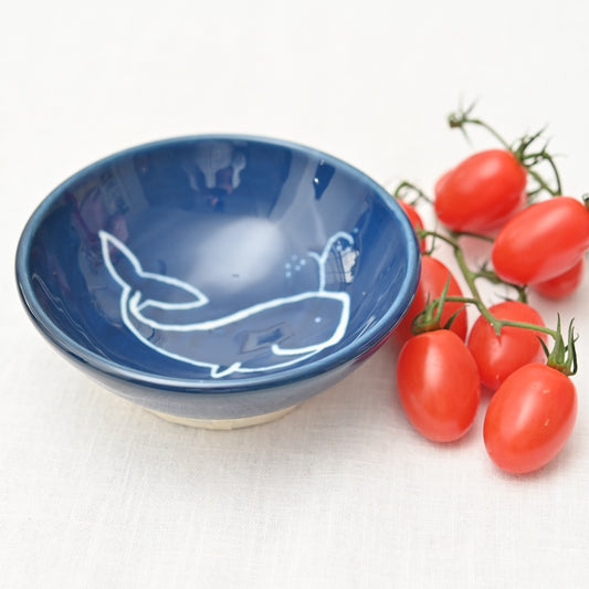 Handmade Porcelain Whale Snack Bowl