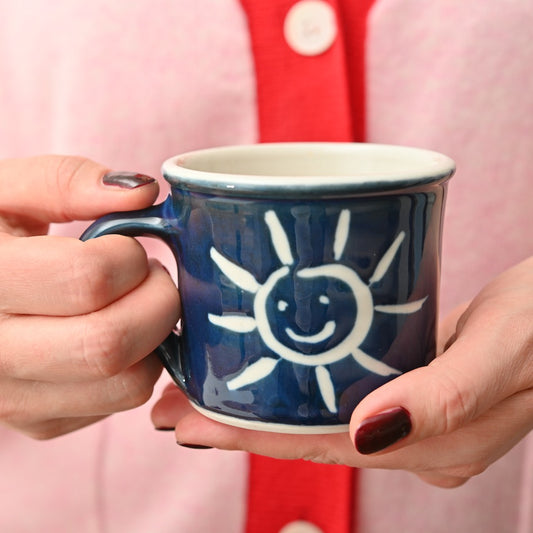 Handmade Porcelain Sun Mug