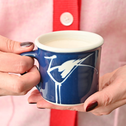 Handmade Porcelain Bird Mug