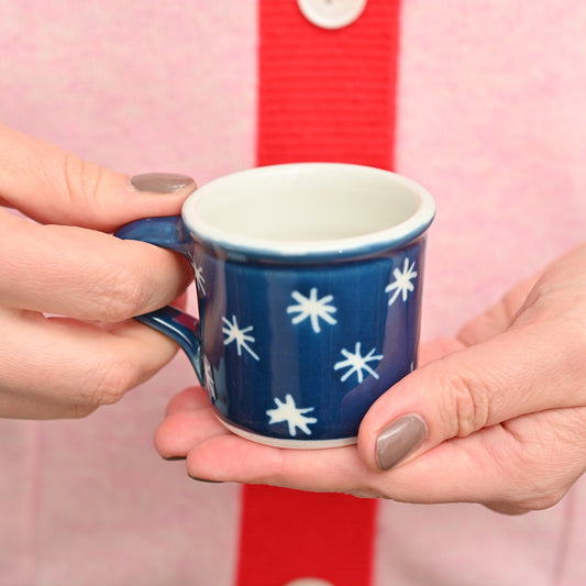 Handmade Porcelain Stars Espresso Cup