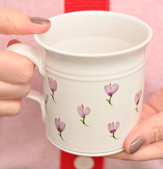Handmade Ceramic Crocus Tea Cup