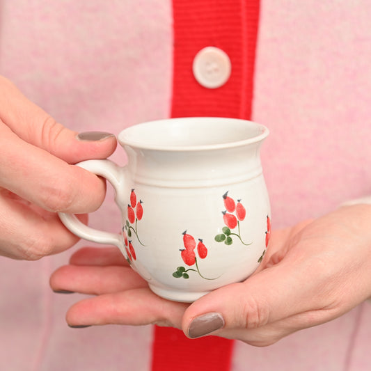 Handmade Ceramic Rosehip Espresso Cup