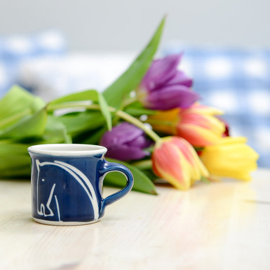 Handmade Porcelain Horse Head Espresso Cup
