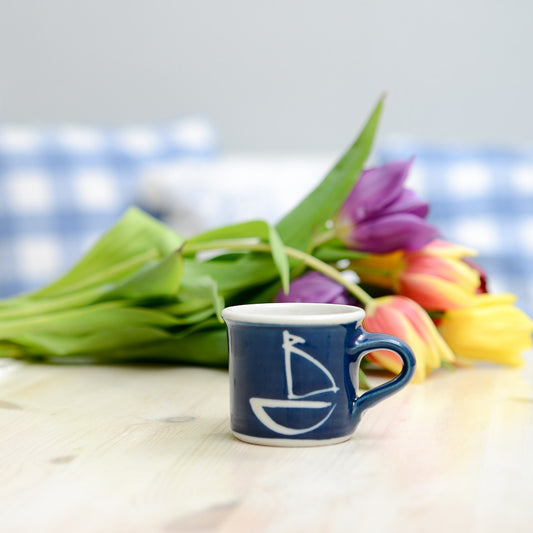 Handmade Porcelain Boat Espresso Cup