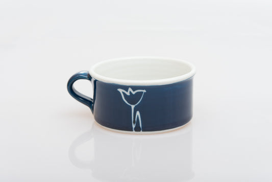 Handmade Porcelain Tulip Coffee Cup